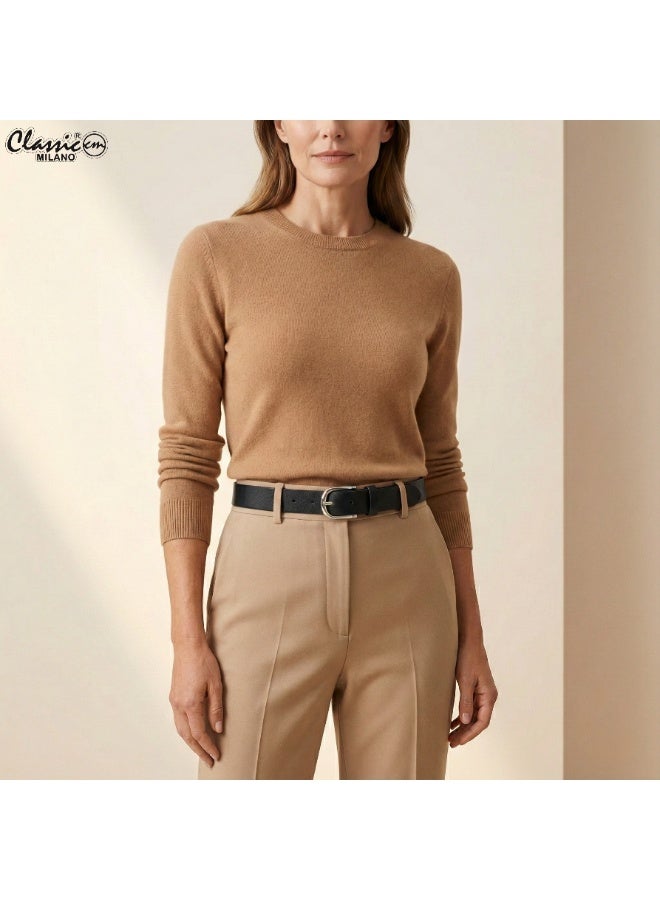Classic Milano Women's Belt with Gift Box | Faux Leather Ladies Belt for Dresses, Jeans & Gowns | Stylish Womens Belt | Adjustable Girls Belt | Belt for Women with Elegant Buckle - Image 3